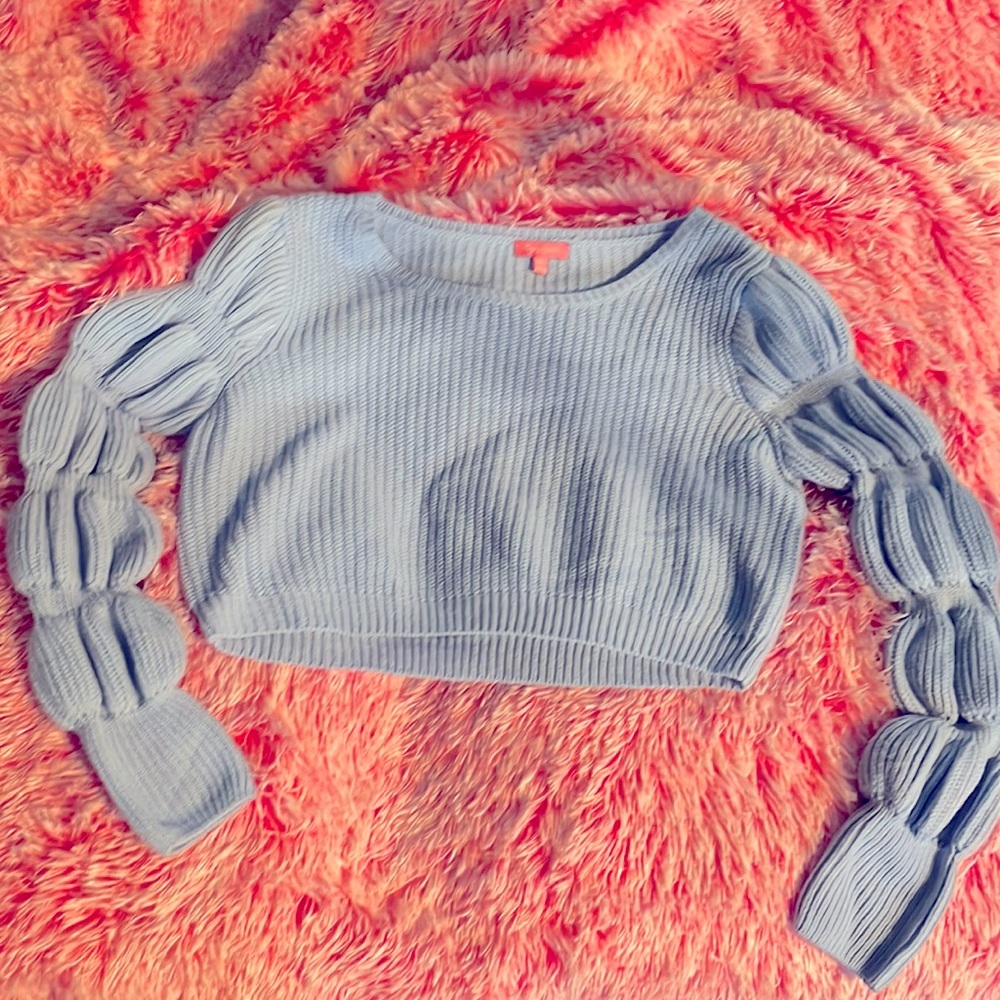 Dollskill Sugar Thrills crop sweater blue